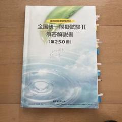 薬ゼミ　全国統一模擬試験 Ⅱ 解答解説書 (第256 回) 薬ゼミの模試で国試を読む！（薬ゼミ模試と国試の比較） - 薬学