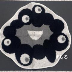 大阪関西万博 黒ミャクミャク ミニタオル ダイカット ジャガード 黒①