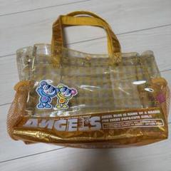 ナルミヤ エンジェルブルー プールバッグ ビニール バック オレンジ メゾピアノ