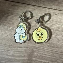 んぽちゃむ　きみまろ　缶バッチ　アクリルキーホルダー　まとめ売り んぽちゃむ きみまろ アクリルキーホルダー2点セット - メルカリ