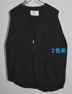 TODAYFUL Vneck Nylon Vest ブラック Vネックナイロンベスト（ベスト）｜TODAYFUL（トゥデイフル）の