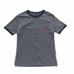 GU マイケルジャクソン リンガーTシャツ チャコール【Ｌ】