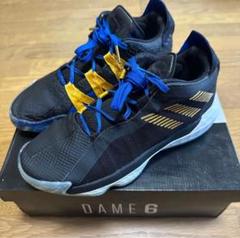 Adidas DAME6 バスケットボールシューズ　ブルー　30cm バッシュ Adidas DAME6 バスケットボールシューズ ブルー 30cm バッシュ