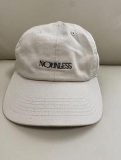 NOUNLESS キャップ アイボリー NOUNLESS LOGO CAP