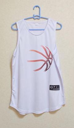 メンズ　バスケットボール　タンクトップ　ホワイト　L(JP-XXL)サイズ