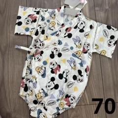 28.【新品】futafutaミッキー♡甚平ロンパース　70cm
