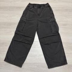 GU デニムスーパーワイドカーゴパンツ ユニセックス Sサイズ