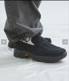 VIBRAM×OPENING ACT リアルレザースウェードローファースニーカー