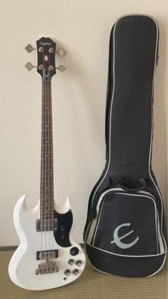 Epiphone SGスタイル エレキベース ホワイト Epiphone SGスタイル エレキベース ホワイト