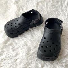 極美品✨crocs クロックス ハイカーエスケープ クロッグ ブラック W8
