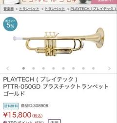 くるみ様専用 PLAYTECH PTTR-050GD プラスチックトランペット