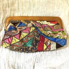 【Diagram】ビーズ刺繍クラッチバッグ