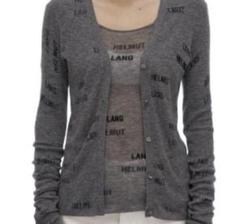 helmut lang ロゴカーディガン