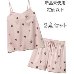 新品未使用●ジェラートピケ●チュールリボンキャミソール&ショートパンツ ピンク gelato pique - ジェラートピケ プリーツチュールカップイン