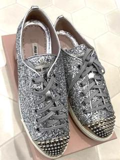 miumiu グリッター　スニーカー