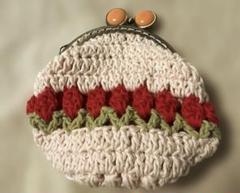 ハンドメイド　がま口　チューリップ