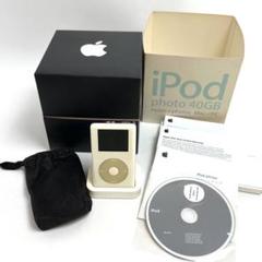 株DAICHIさま iPod photo 第4世代 40GB・箱付き【ジャンク】 株DAICHIさま iPod photo 第4世代 40GB・箱付き【ジャンク】