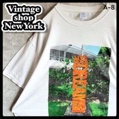 USA輸入　ビッグシルエット　白Tシャツ　オーバー ホワイト　カラフル