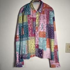 ヴィンテージ シャツ バンダナ柄シャツ マルチカラー