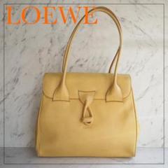 【送料無料/新品】 ワンショルダー スエード パンチング Lロゴ ロエベ バッグ 黄色 イエロー - ショルダーバッグ