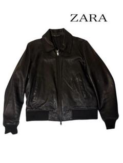 ZARA レザー　ジャケット　XL ZARA 黒 レザージャケット XL 【 美品⠀】