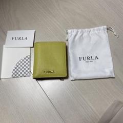 FURLA 二つ折り財布 イエロー 保存袋付き