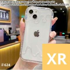 iPhoneXR　メルティアイス　 クリア　スマホ ケース　クレカ