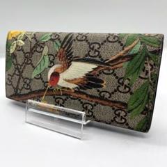 ✨入手困難✨ グッチ 長財布 ティアン GGスプリーム 鳥 ロングウォレット ✨入手困難✨ グッチ 長財布 ティアン GGスプリーム 鳥 ロング