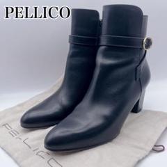 極美品【ペリーコ】バックジップ ショートブーツTAXI 80♡ブラック 38 極美品【ペリーコ】バックジップ ショートブーツTAXI 80