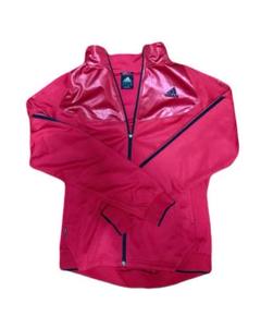adidas トラックジャケット 赤 ピンク adidas ピンク トラックジャケット トレフォイル ピンク バック