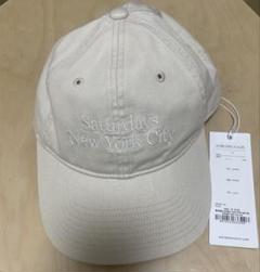 【新品】タグ付きSaturdays NYC コットン キャップ 帽子 ベージュ 新品】タグ付きSaturdays NYC コットン キャップ 帽子 ベージュ