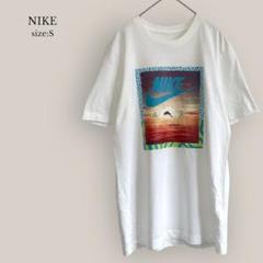 【ナイキ】NIKE プリントTシャツ メンズ　ホワイト　綿100%
