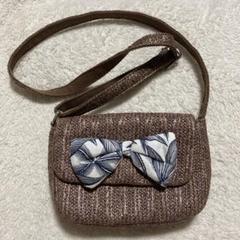 新品☆ theshopTK ショルダーバッグ リボン かご ポシェット ブラウン