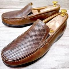 Clarks クラークス レザー スリッポン メッシュレザー ブラウン 24.5のサムネイル
