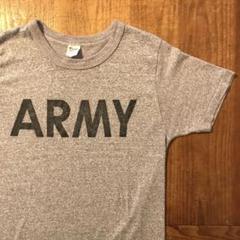 80s ビンテージ チャンピオン トリコタグ ARMY Tシャツ 杢グレー