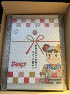 BE@RBRICK 招き猫 ペコちゃん 福 銀メッキ 100％ & 400％のサムネイル