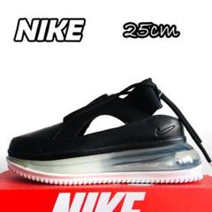 NIKE 厚底サンダル エアマックス FF 黒 ブラック 25cm Y-196