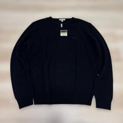 バーバリーロンドン　カシミヤ100％　ニット　セーター　ネイビー　サイズ4　XL バーバリーロンドン カシミヤ100％ ニット セーター ネイビー