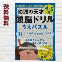 幼児の天才頭脳ドリル ちえパズル 4-5歳　聖徳学園式　知育　書き込みなし