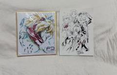 ペルソナ3 ミニ色紙　2枚セット Yahoo!オークション -「ペルソナ3 色紙」(コミック、アニメ
