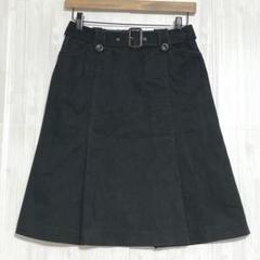 アーヴェヴェ　プリーツデニムスカート　黒　36 / S