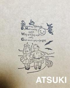 消しゴムはんこ。Halloween childrenのサムネイル