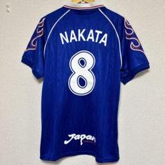 【激レア】サッカー日本代表 中田英寿 W杯 98 炎 ユニフォーム レプリカ新品 激レア】サッカー日本代表 中田英寿 W杯 98 炎 ユニフォーム