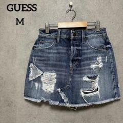Guess デニム Distressed Frayed Jean スカート 26