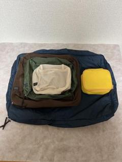 ポーター　porter 旅行用　セット　折りたたみポーチ　トラベルポーチ　小分け PORTER ポーター トラベルポーチセット 美品 ブラック 小物入れ