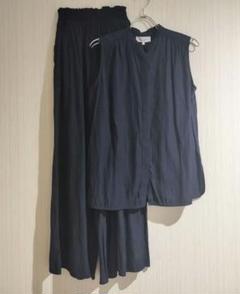 LE SOUK セットアップ ネイビー　 パンツセットアップ