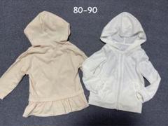 女の子ポケットリボン型　水着の羽織にも○ 薄手パーカー　②点セット♥︎︎∗︎*゜