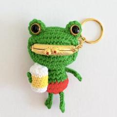 2025年最新】ハンドメイド 手編み がま口 かえるの人気アイテム