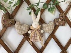【ハンドメイド】カントリー雑貨ウサギのガーランド
