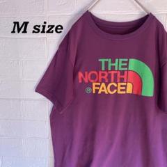 ノースフェイス　ビッグロゴTシャツ　パープル